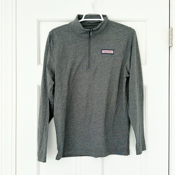 Vineyard Vines Other - VINEYARD VINES Edgartown pullover size kids XL (18) grey lightweight 1/4 zip